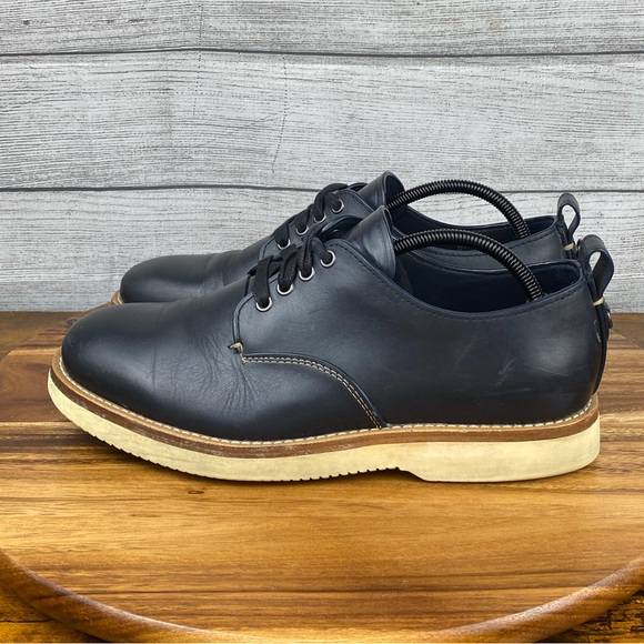 Coach Derby Lace Up Navy Blue Leather Shoes G1671 Men’s Size 10 D / EU 43 main image 8